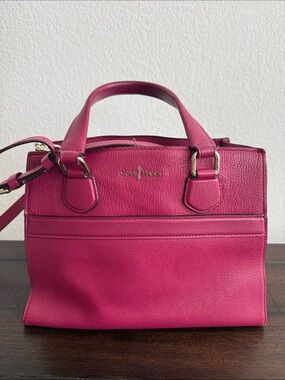 Cole Haan Bright Fuchsia Leather Satchel